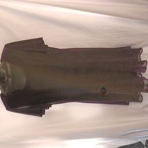 VINTAGE- 80s Evening/Cocktail Purple Shimmering Dress- Size 14, 22" pit to pit